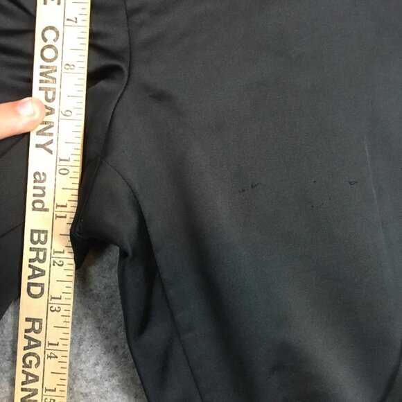 ETCETERA Dress Pants 12 Wool Blend Mid Rise Wide Leg Coot Solid Black Career - Picture 7 of 12